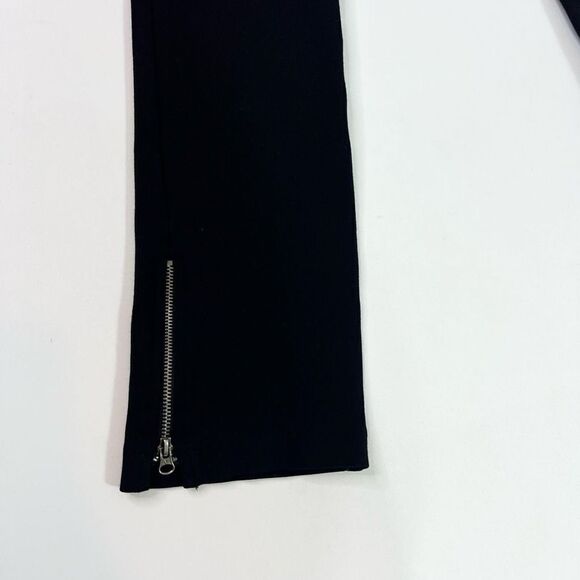 Vince Pants Womens 6 Career Pull On Black Ponte Straight Pockets - Picture 2 of 10